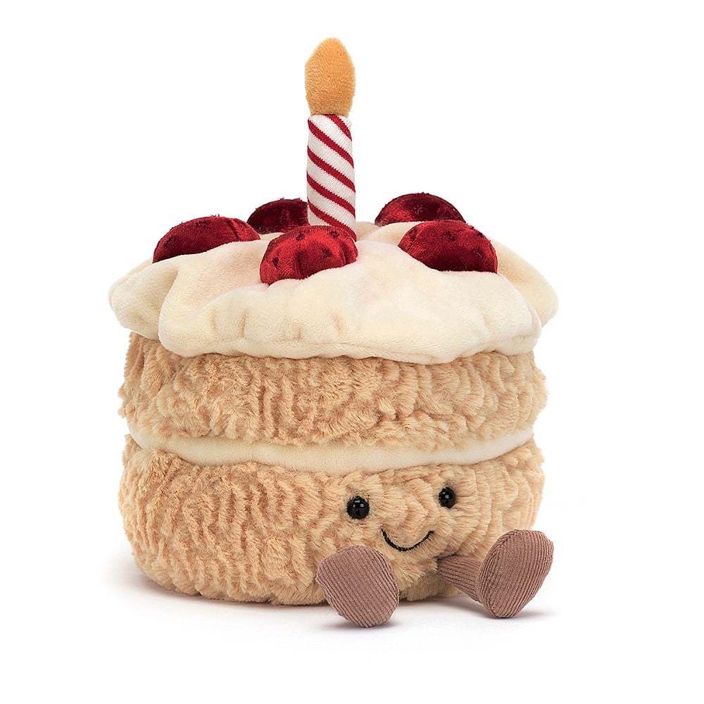 Petite peluche Gâteau d'anniversaire 16cm Jellycat