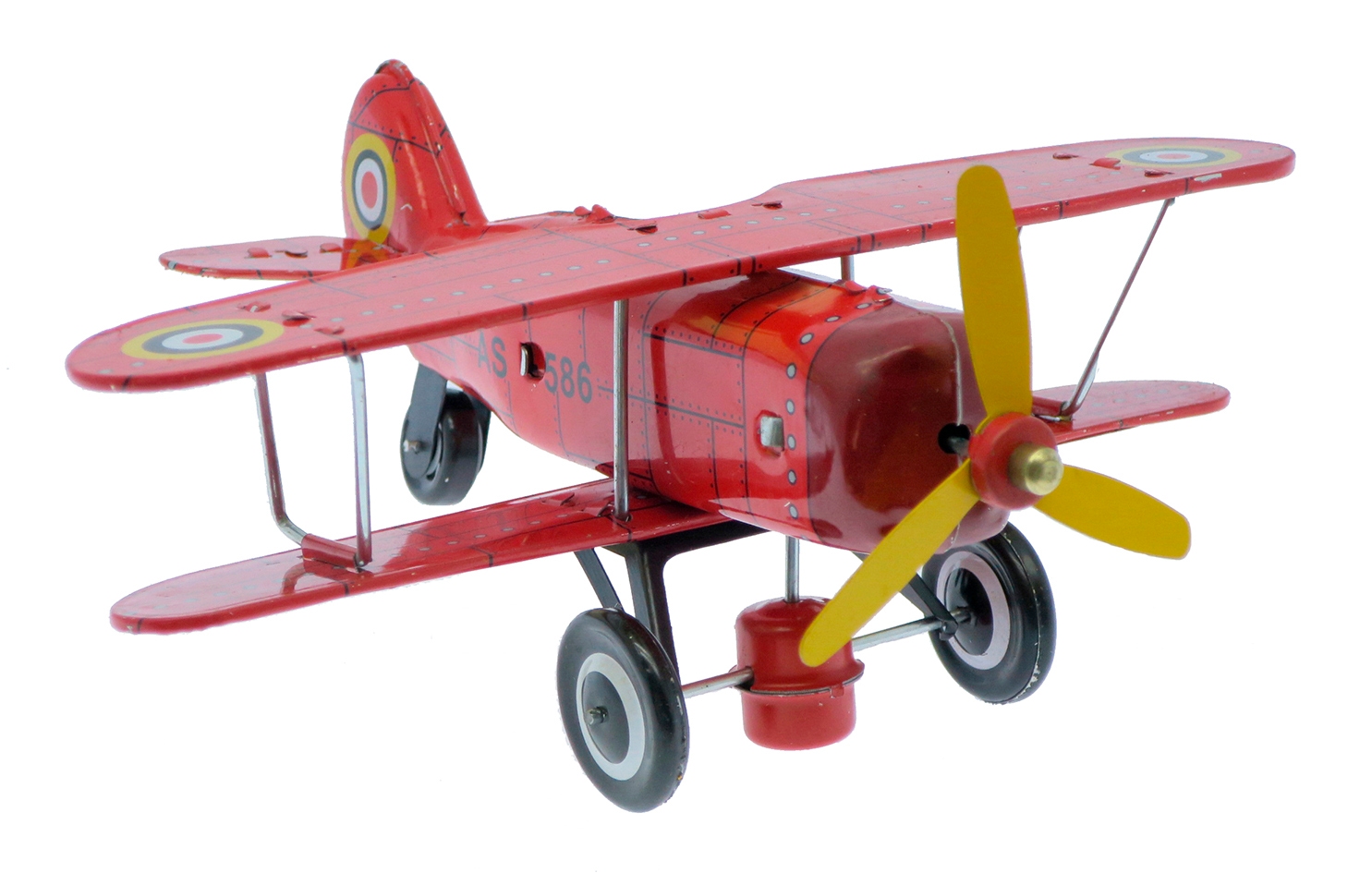 Aéroplane mécanique rouge Bass & Bass