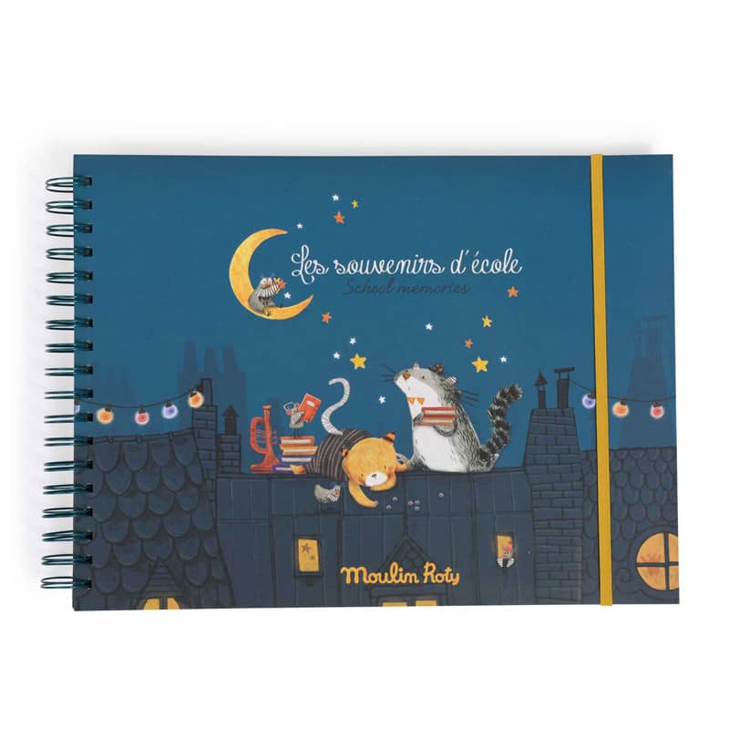 Album souvenirs d'ecole Francais Anglais Les Moustaches Moulin Roty