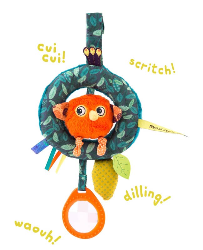 Anneau d'activites poussin a suspendre Dans la jungle Moulin Roty