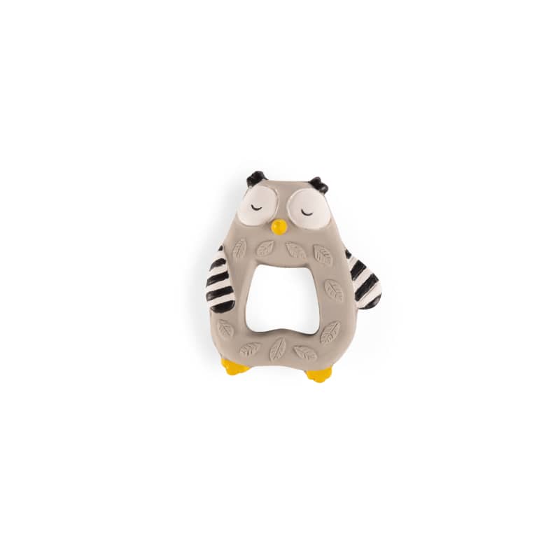Anneau de dentition caoutchouc Hibou Les moustaches Moulin Roty