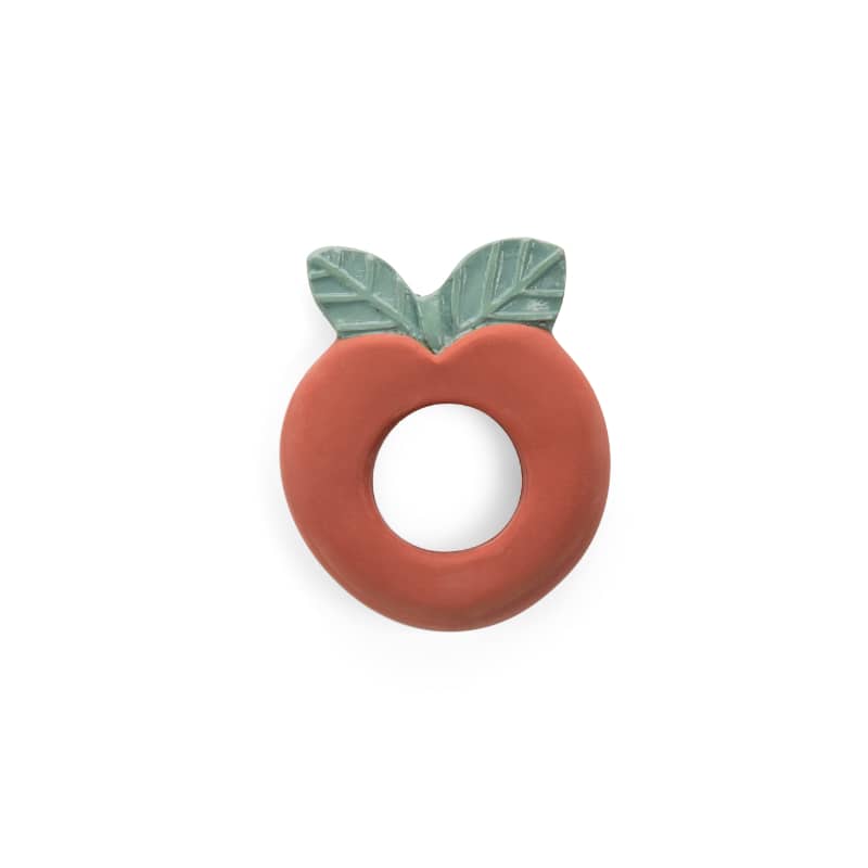 Anneau de dentition Pomme caoutchouc Pomme des bois Moulin Roty
