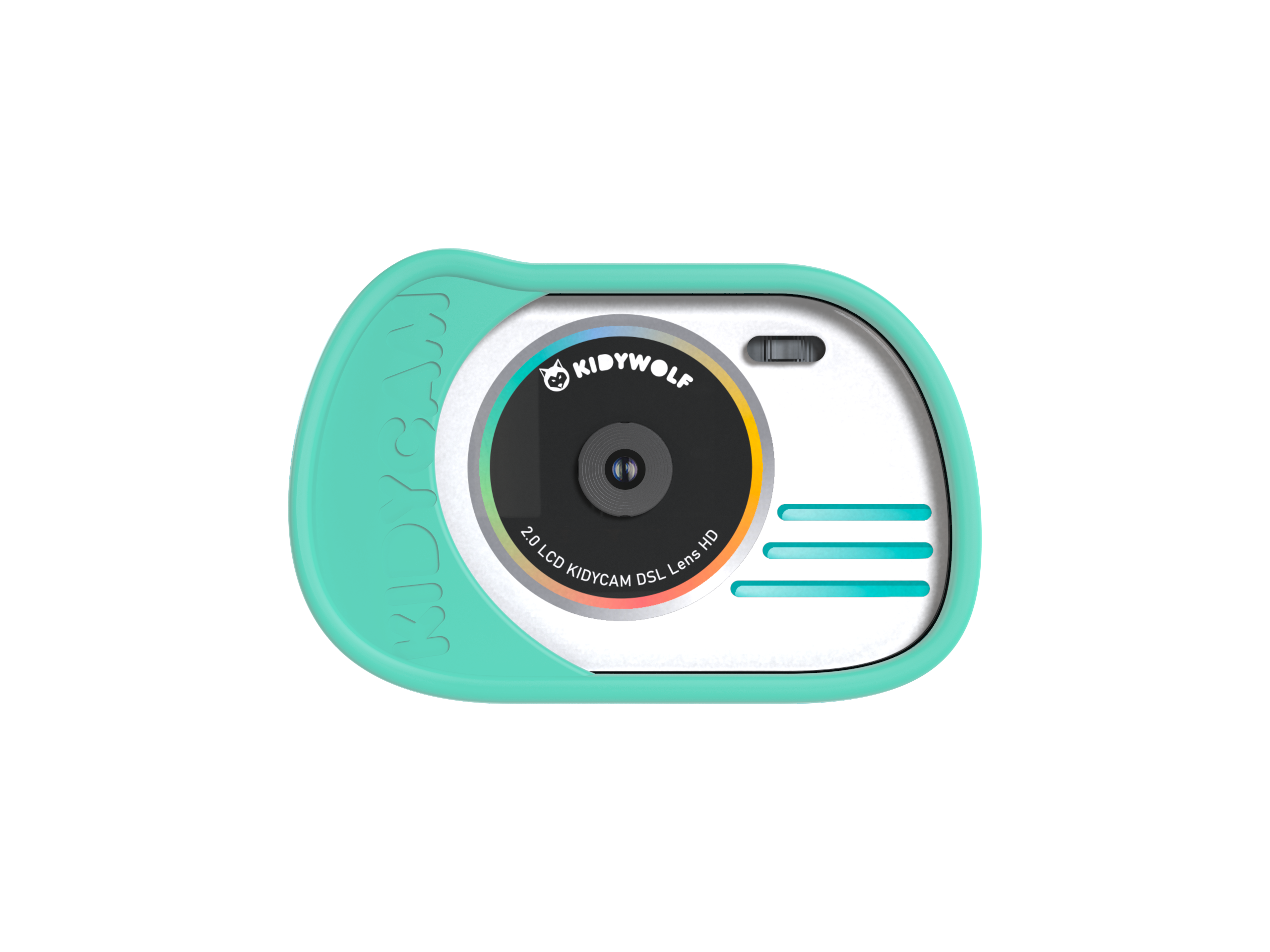 Appareil photo et video enfant waterproof cyan Kidywolf