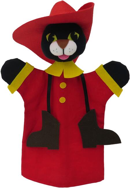 Marionnette Chat Botte Rouge Bass & Bass