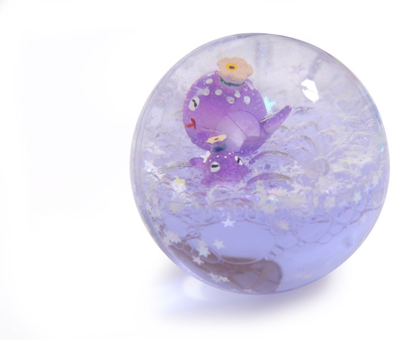 Balle rebondissante Baleines Les Petites Merveilles Moulin Roty