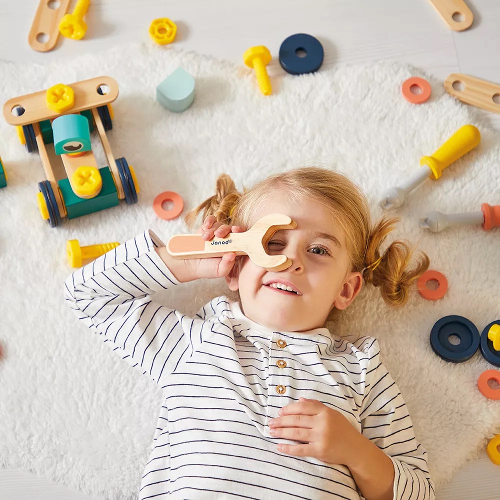 Coffret construction 100 pcs Brico'kids Janod