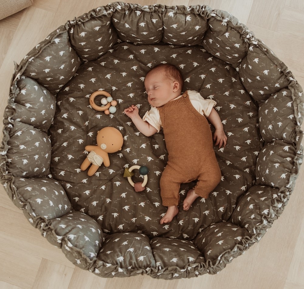 Tapis de jeu à bords relevables 2 en 1 Bloom Birds Play and Go