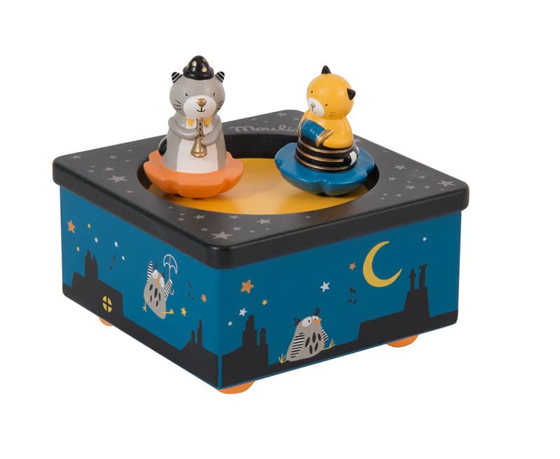 Boite a musique Les Moustaches Moulin Roty