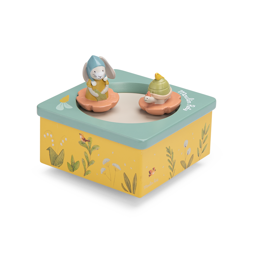 Boite a musique Trois petits lapins Moulin Roty