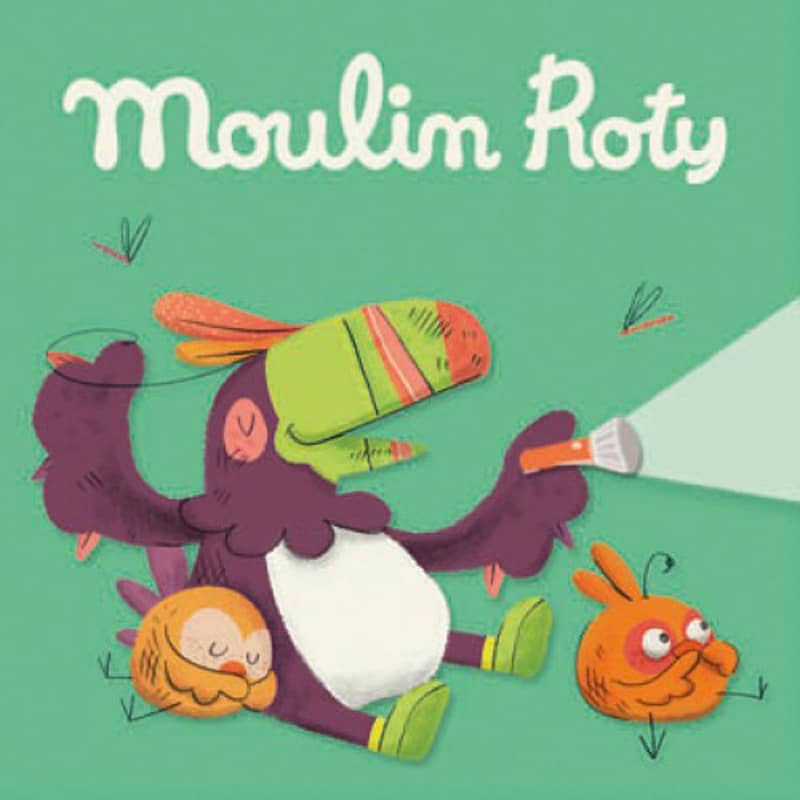 Boite de 3 disques pour lampe a histoires Dans la jungle Moulin Roty