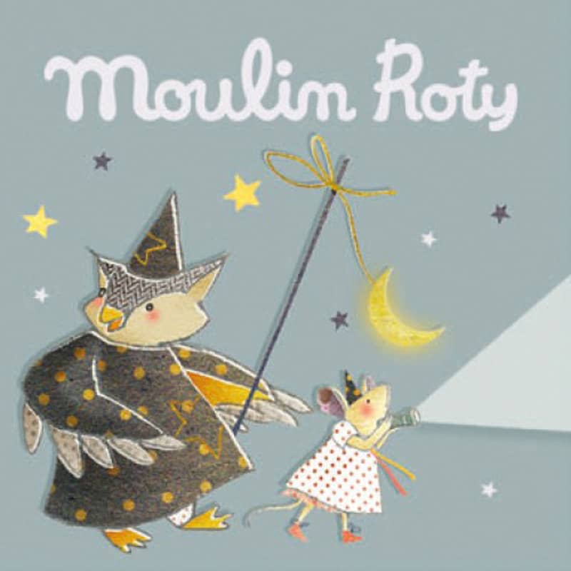 Boite grise de 3 disques pour lampe a histoires Il Etait Une Fois Moulin Roty