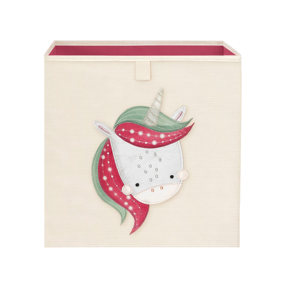 Boite de rangement carrée Sparkly la licorne Sassi