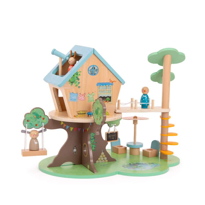 Cabane dans les arbres en bois La Grande Famille Moulin Roty
