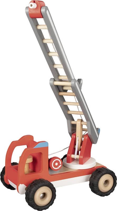 Camion de pompier avec echelle en bois Goki