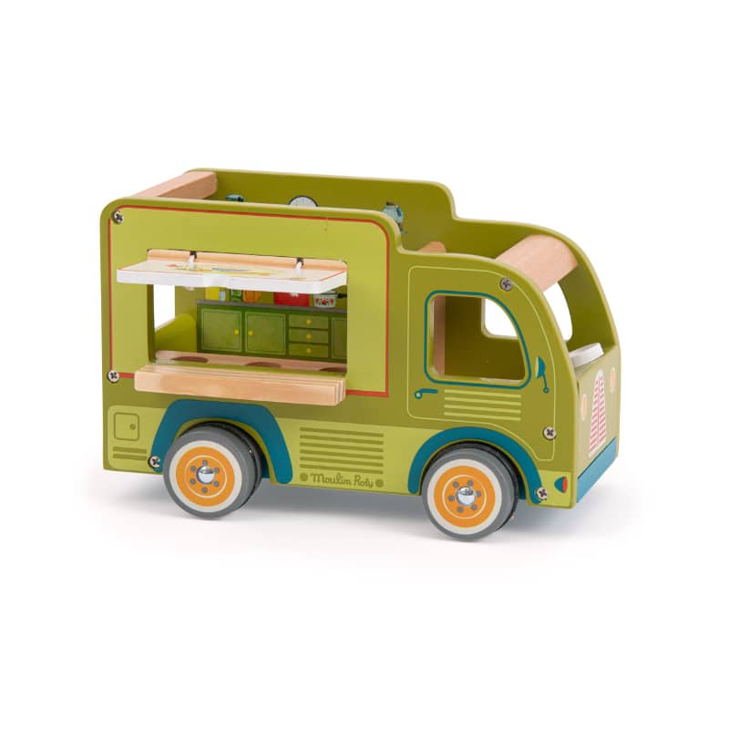 Camionrestaurant en bois La Grande Famille Moulin Roty