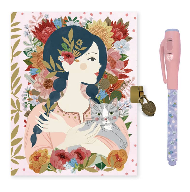 Carnet aÂ  secrets Oana avec feutre magique Djeco