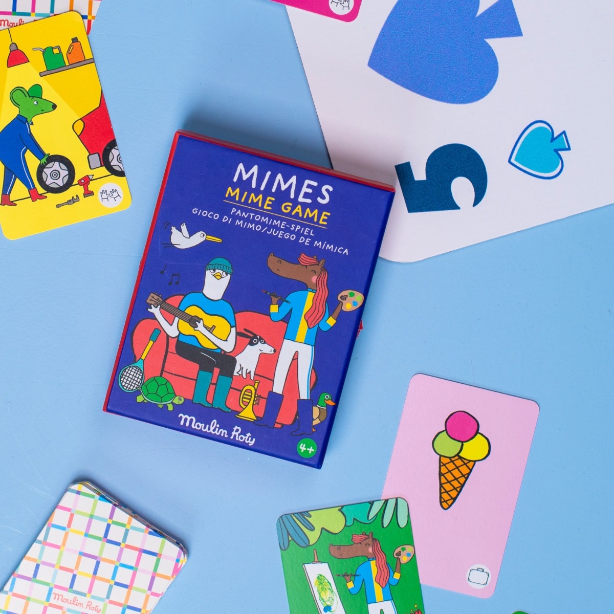 Jeu de mimes Les Loufoques Moulin Roty