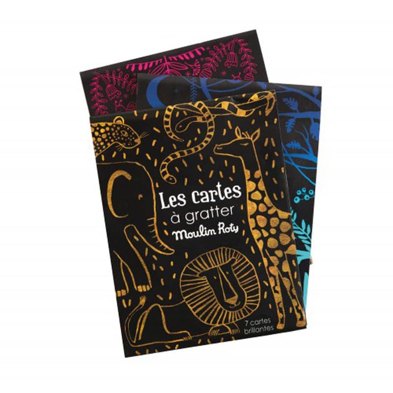 Cartes a gratter Or et Argent Les Petites Merveilles Moulin Roty