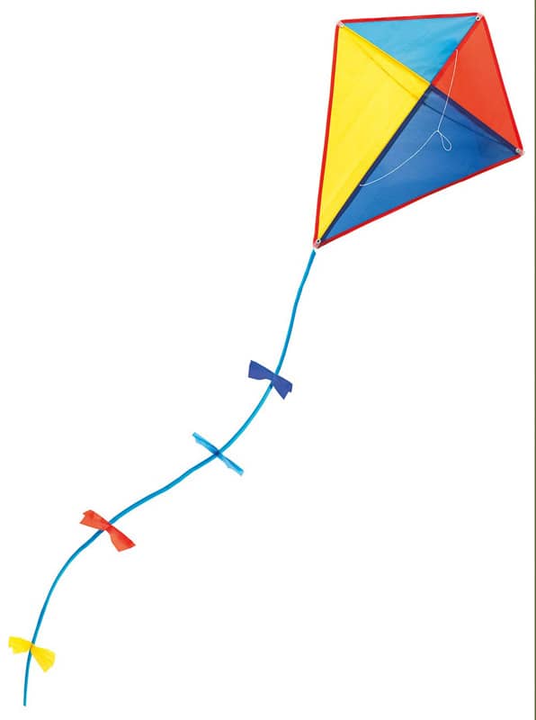 Cerfvolant losange multicolore Aujourd'hui c'est mercredi  Moulin Roty