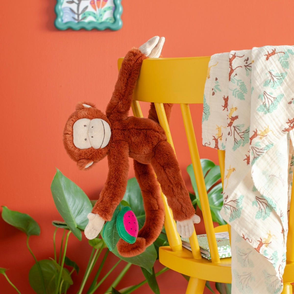 Singe Mochica d'activités à suspendre La forêt Mawa Moulin Roty