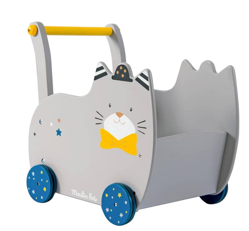 Chariot de marche chat Fernand Les Moustaches Moulin Roty