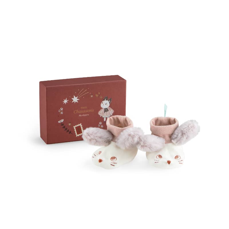 Chaussons naissance Souris Apres la pluie Moulin Roty