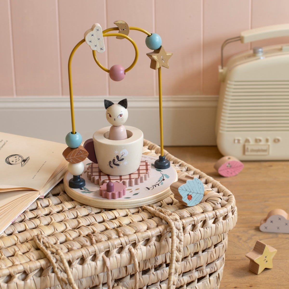 Circuit de perles avec empilable Après la pluie Moulin Roty