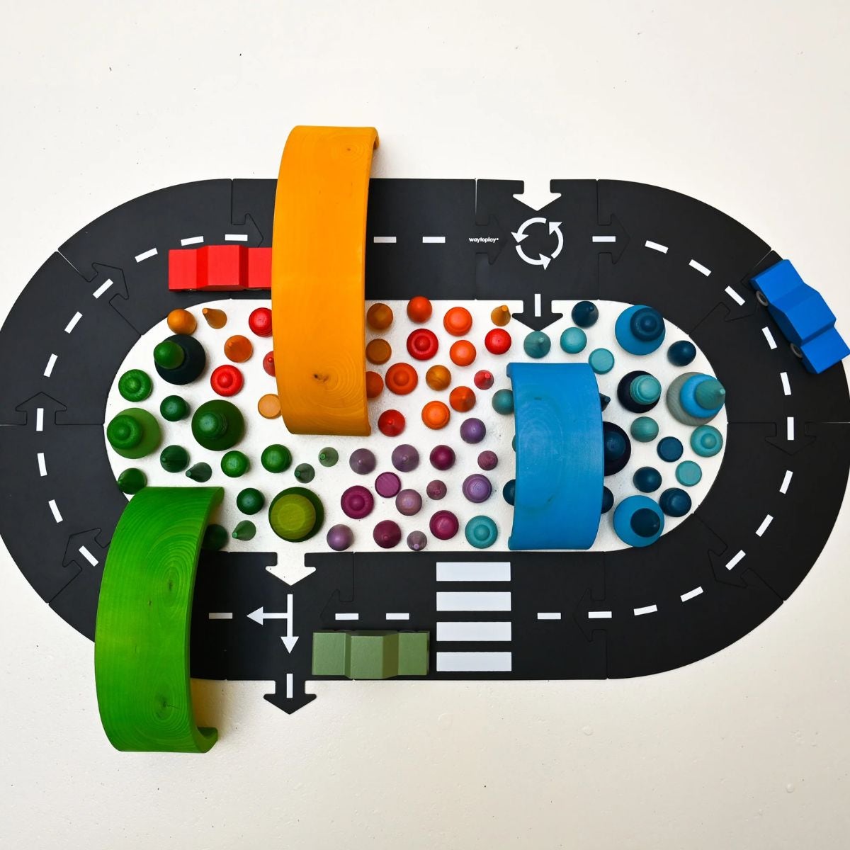 Circuit pour voiture modulable Ringroad 12 pcs Way to Play