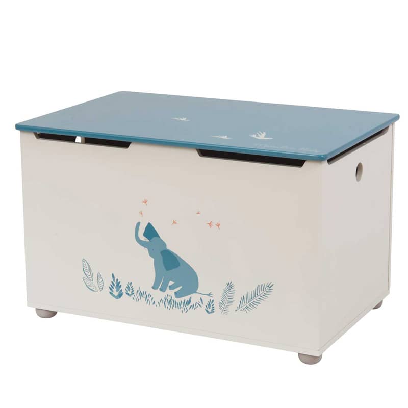 Coffre a jouets elephant Sous mon baobab Moulin Roty