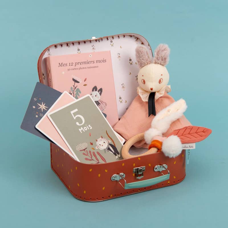Coffret cadeau naissance 4 articles Apres la pluie Moulin Roty