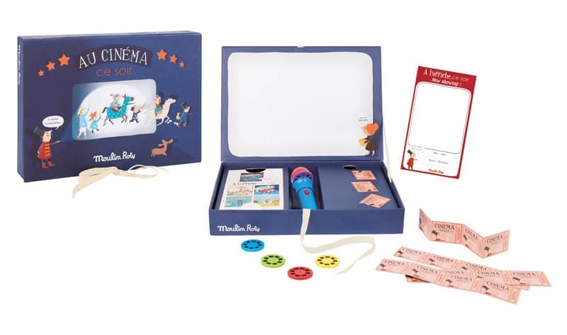 Coffret cinema Au Cinema Les Histoires du Soir Moulin Roty 