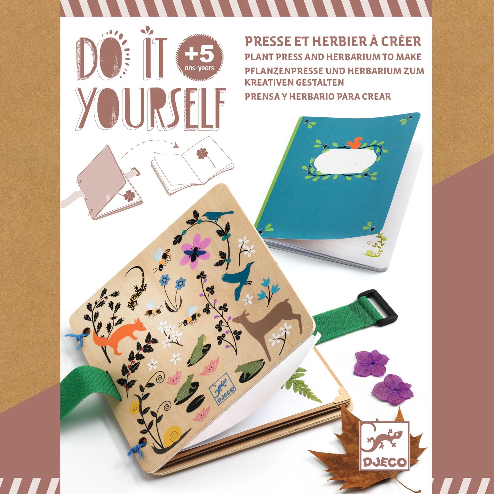 Coffret DIY Presse et herbier a creer Petit botaniste Djeco