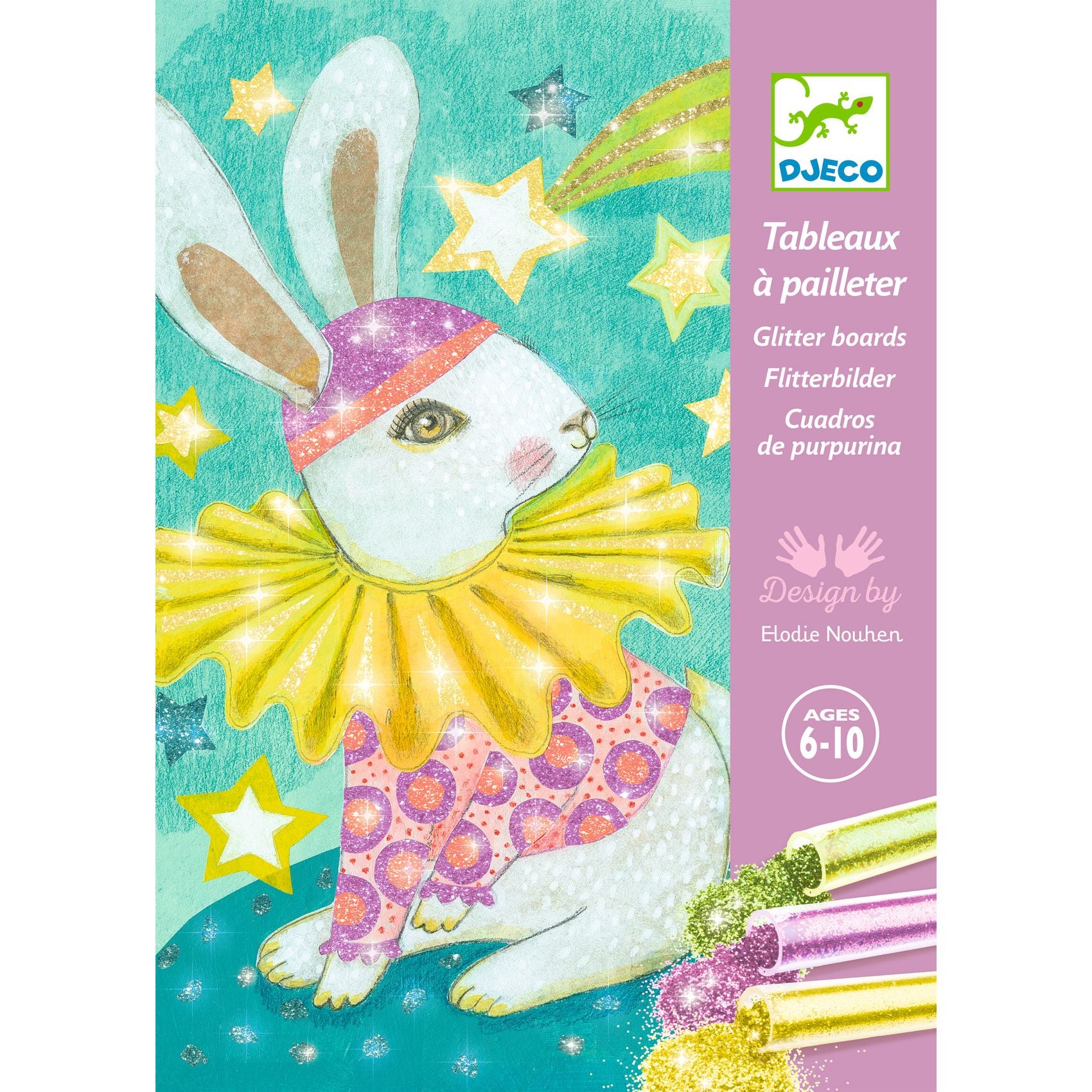 Coffret tableaux a pailleter Carnaval des animaux Djeco