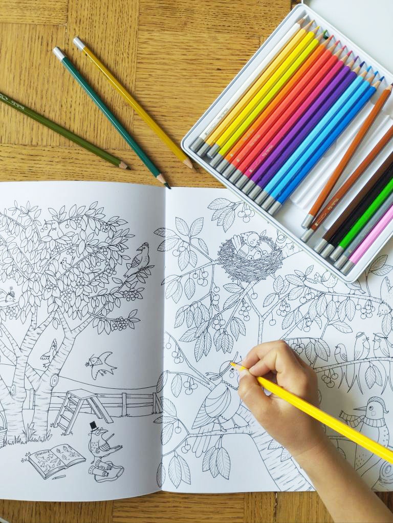 Boite 24 crayons aquarellables Le jardin du Moulin Moulin Roty