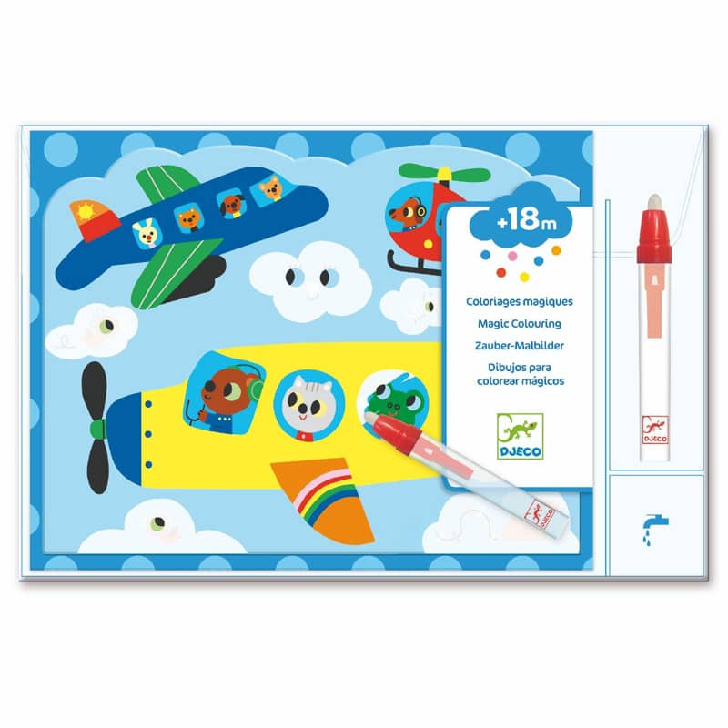 Coloriage stylos magiques Cache dans le Ciel Djeco