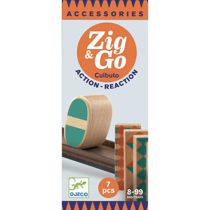 Construction de parcours Zig  Go Culbuto 7 pcs Djeco