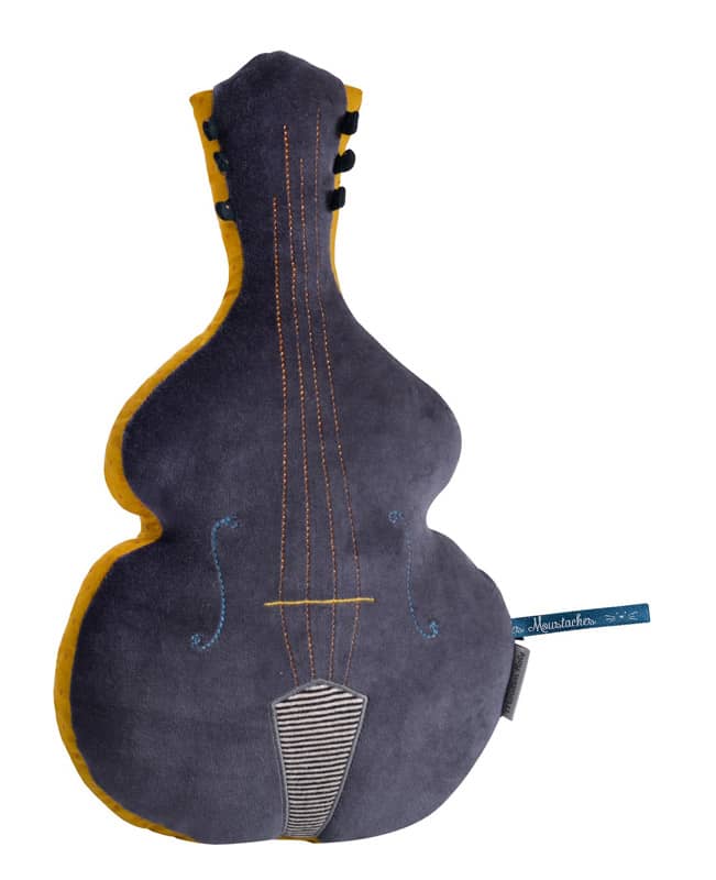 Coussin contrebasse Les Moustaches Moulin Roty