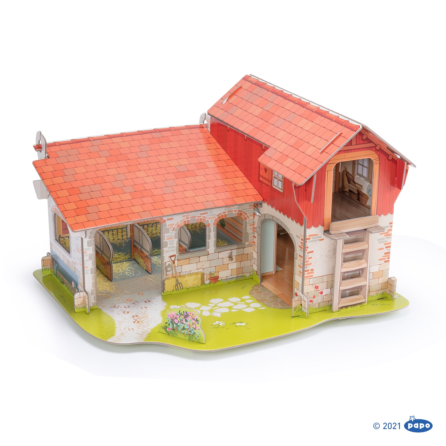 Decor pour figurines La Ferme Papo
