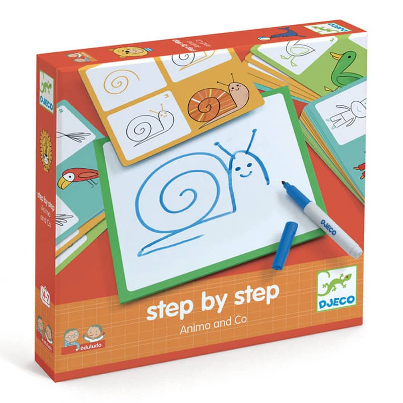 Dessiner step by step Animo and co Eduludo Djeco