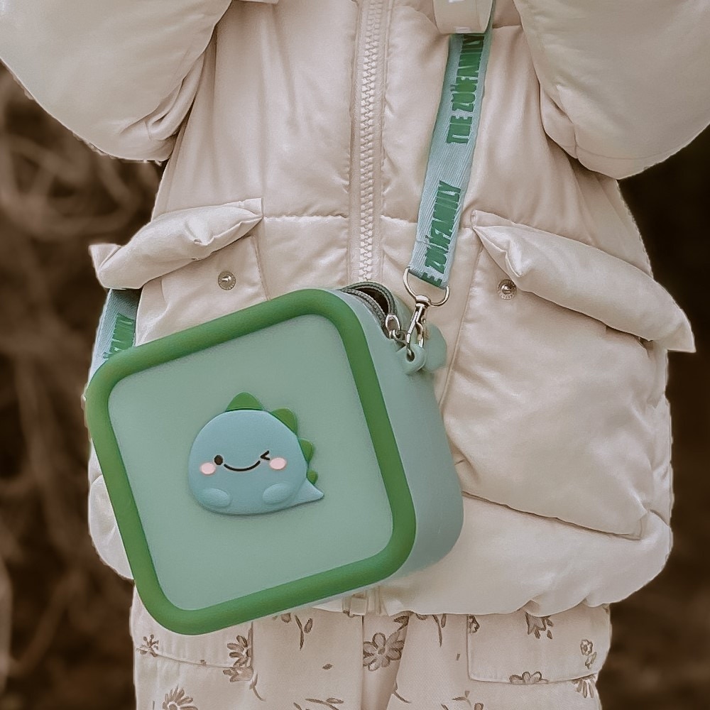 Sac en silicone Vert Dino The Zoo Family