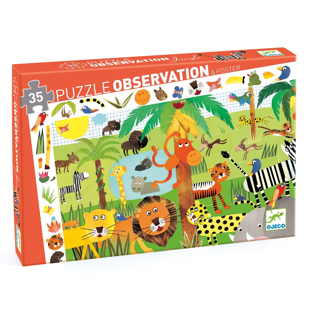 Puzzle d'observation la jungle Djeco