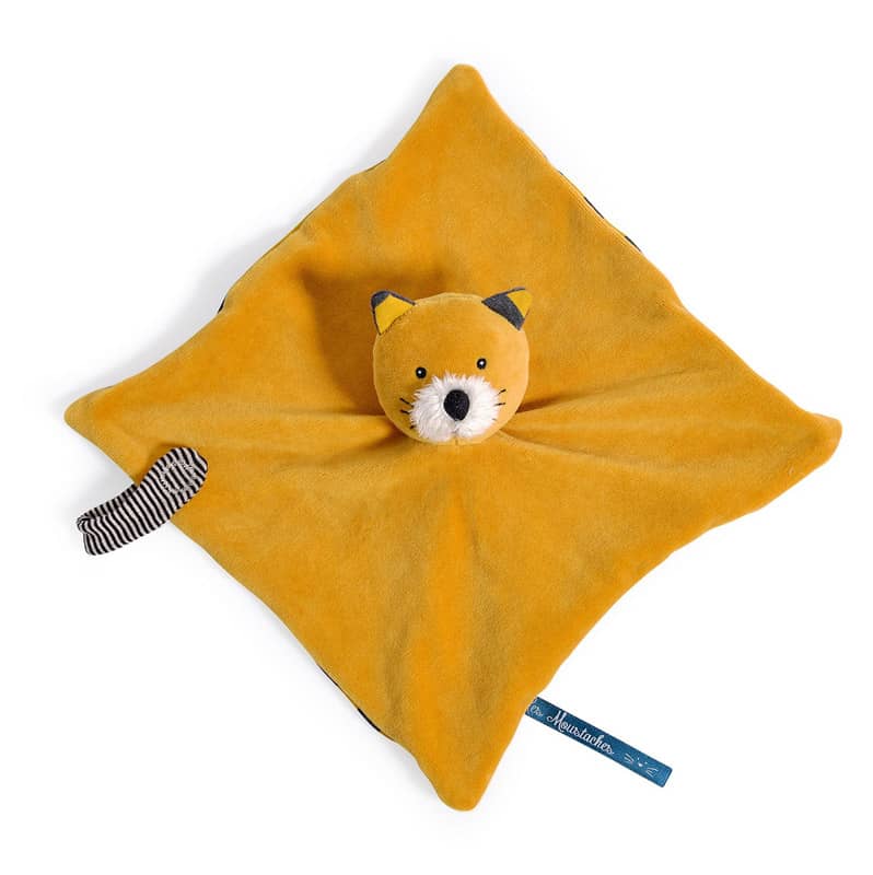 Doudou a broder chat moutarde Lulu Les Moustaches Moulin Roty