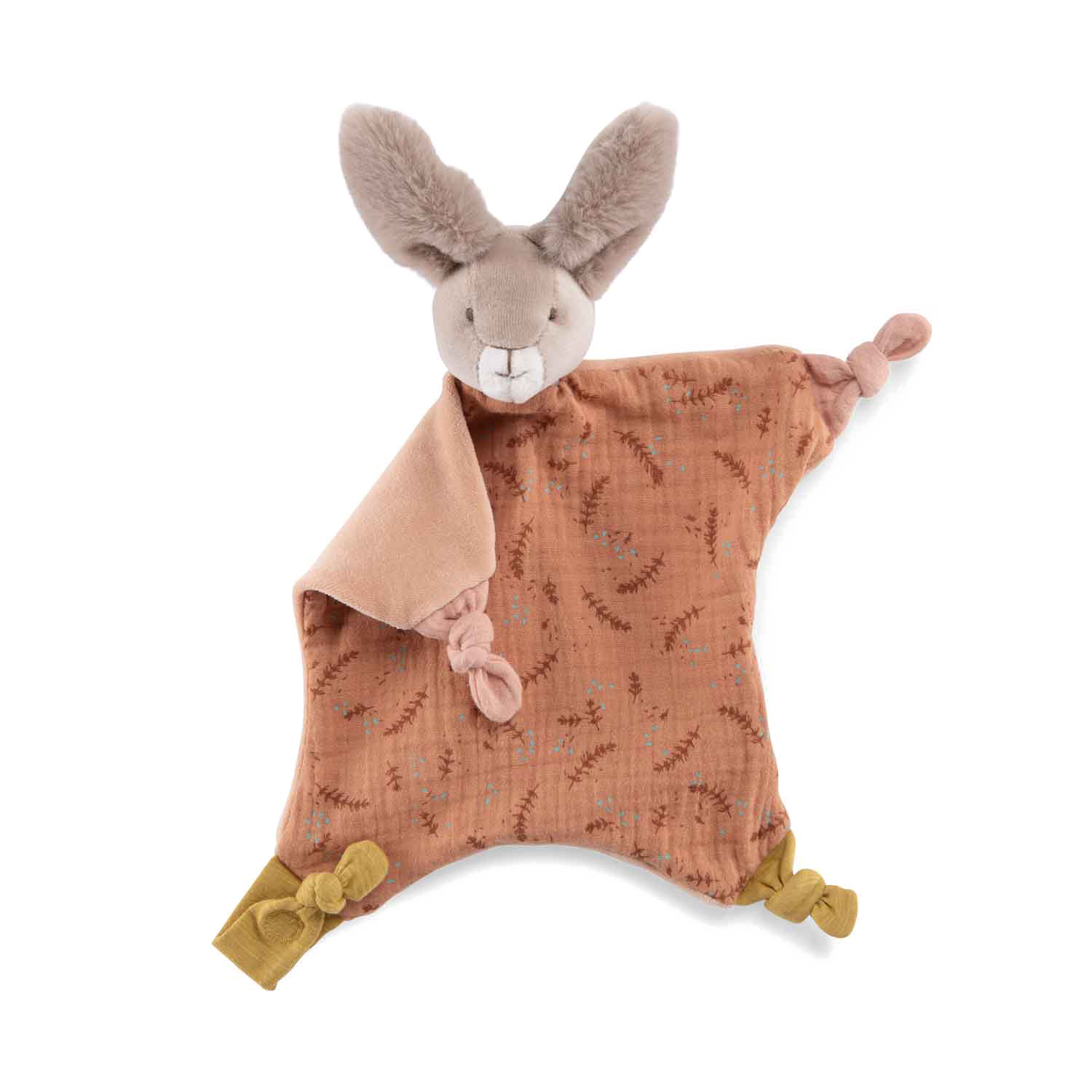 Doudou Lapin argile Trois petits lapins Moulin Roty