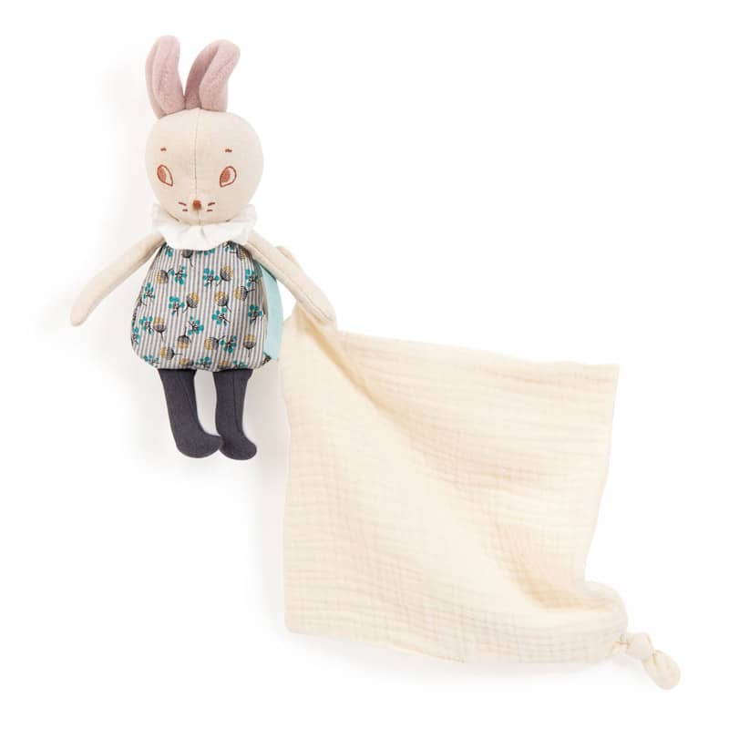 Doudou mouchoir a broder souris Apres la pluie Moulin Roty