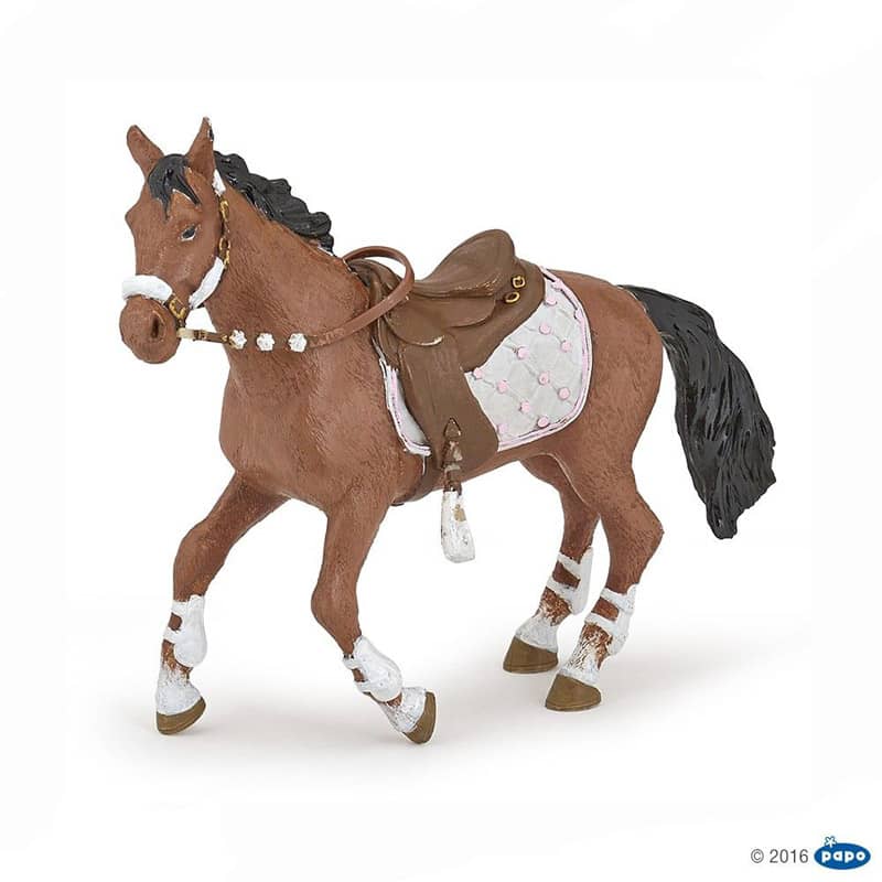 Figurine Cheval de la cavaliere fashion hiver Papo