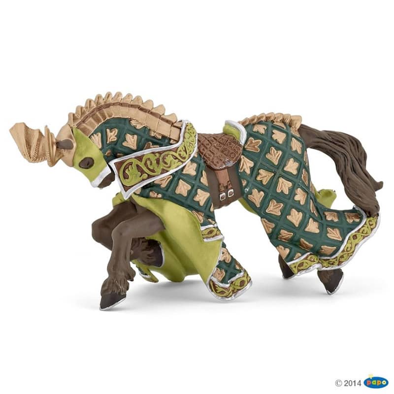 Figurine cheval du maitre des armes dragon Papo