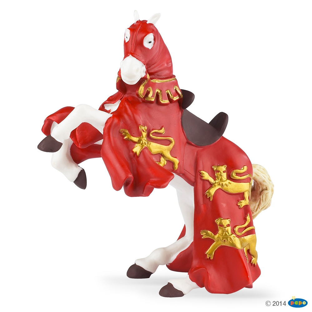 Figurine Cheval du Roi Richard Rouge Papo