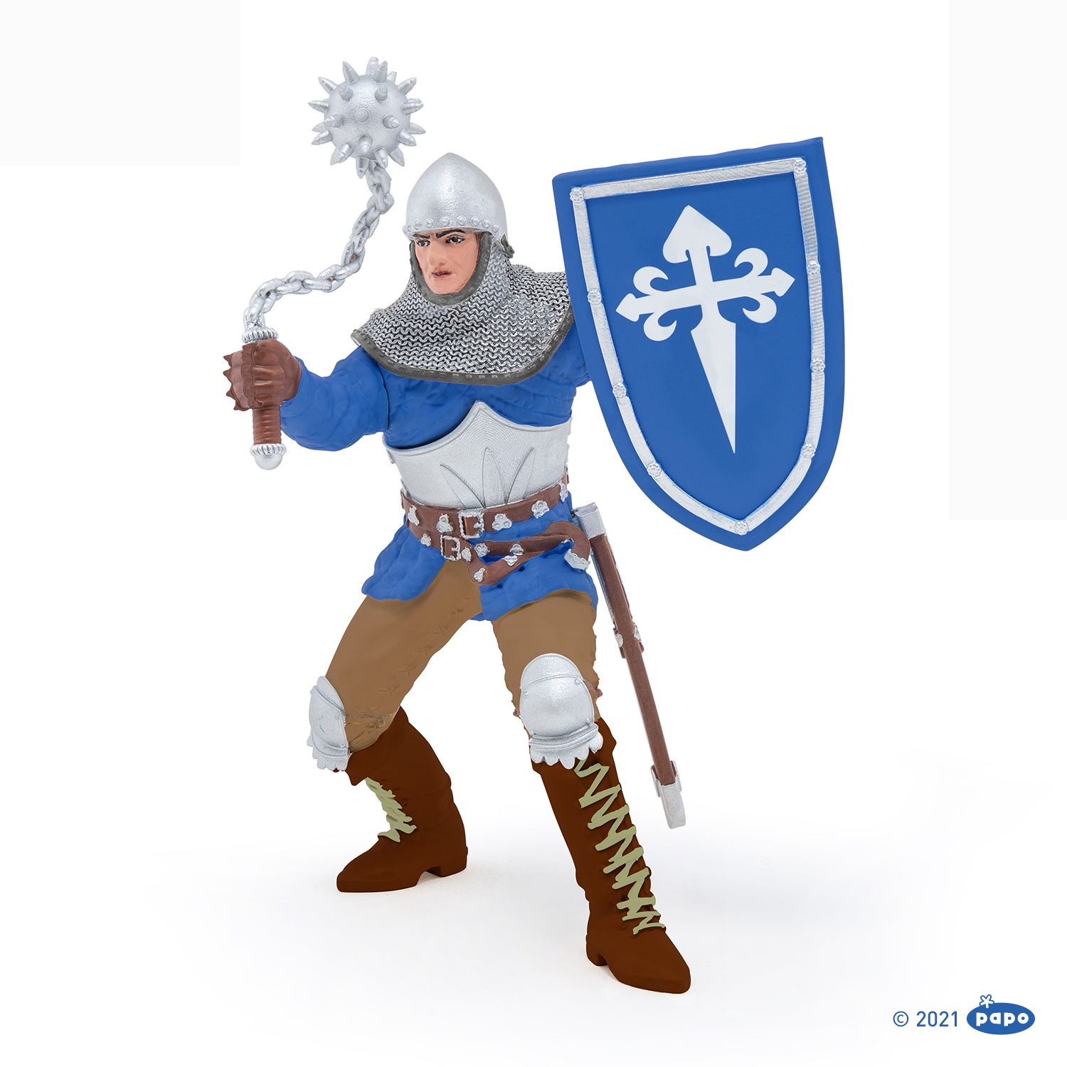 Figurine Chevalier a la masse d'arme Papo