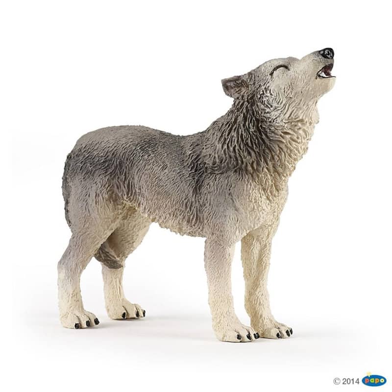 Figurine loup hurlant Papo