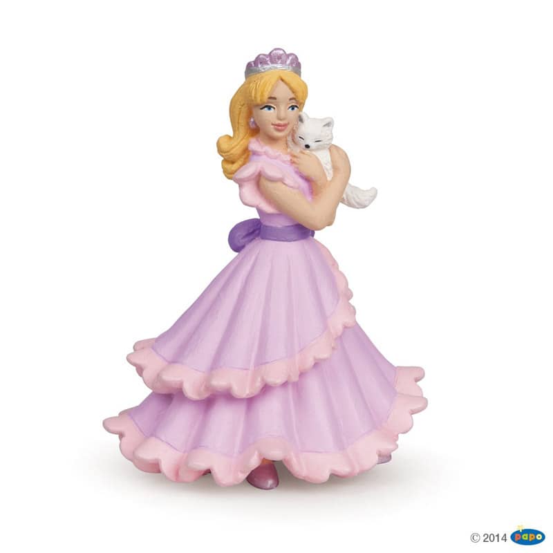 Figurine princesse Chloe au chat Papo